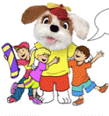 Image - dog with children