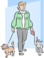 image:  dogwalker gif