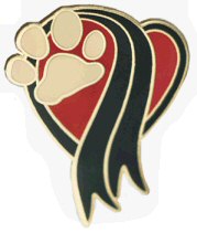 Memorial Paw Pin